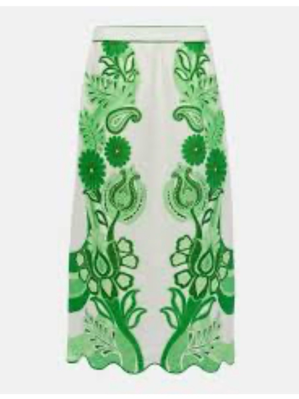 Farm Rio Color Festival Printed Linen Midi Skirt and top size small - Picture 5 of 9